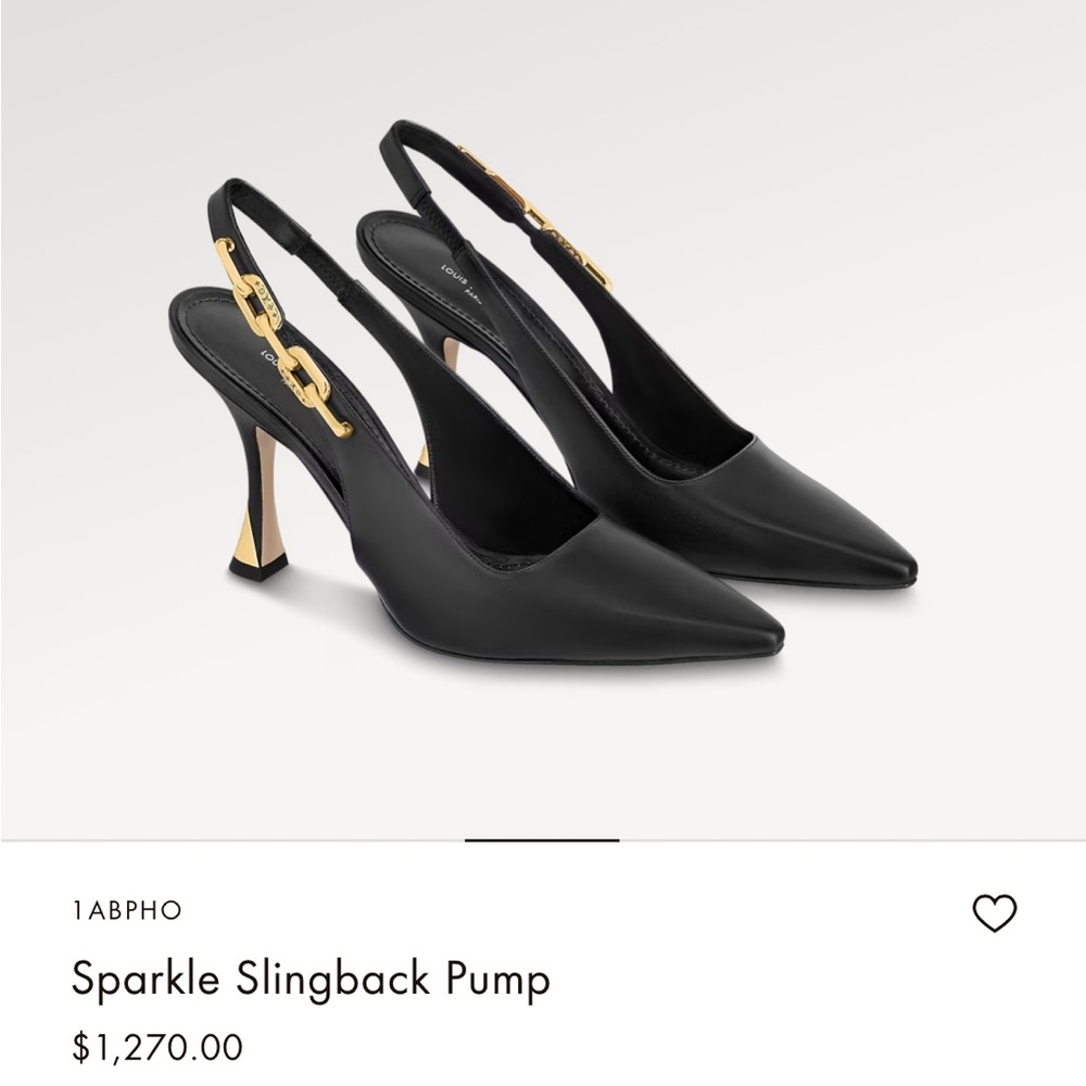 LV Sparkle Slingback Pump